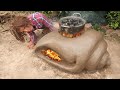 Techniques of making clay wood stoves sculpting snails beautiful and effective 100%