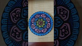 Handmade mandala Tea coasters#art #mandalaart #shorts