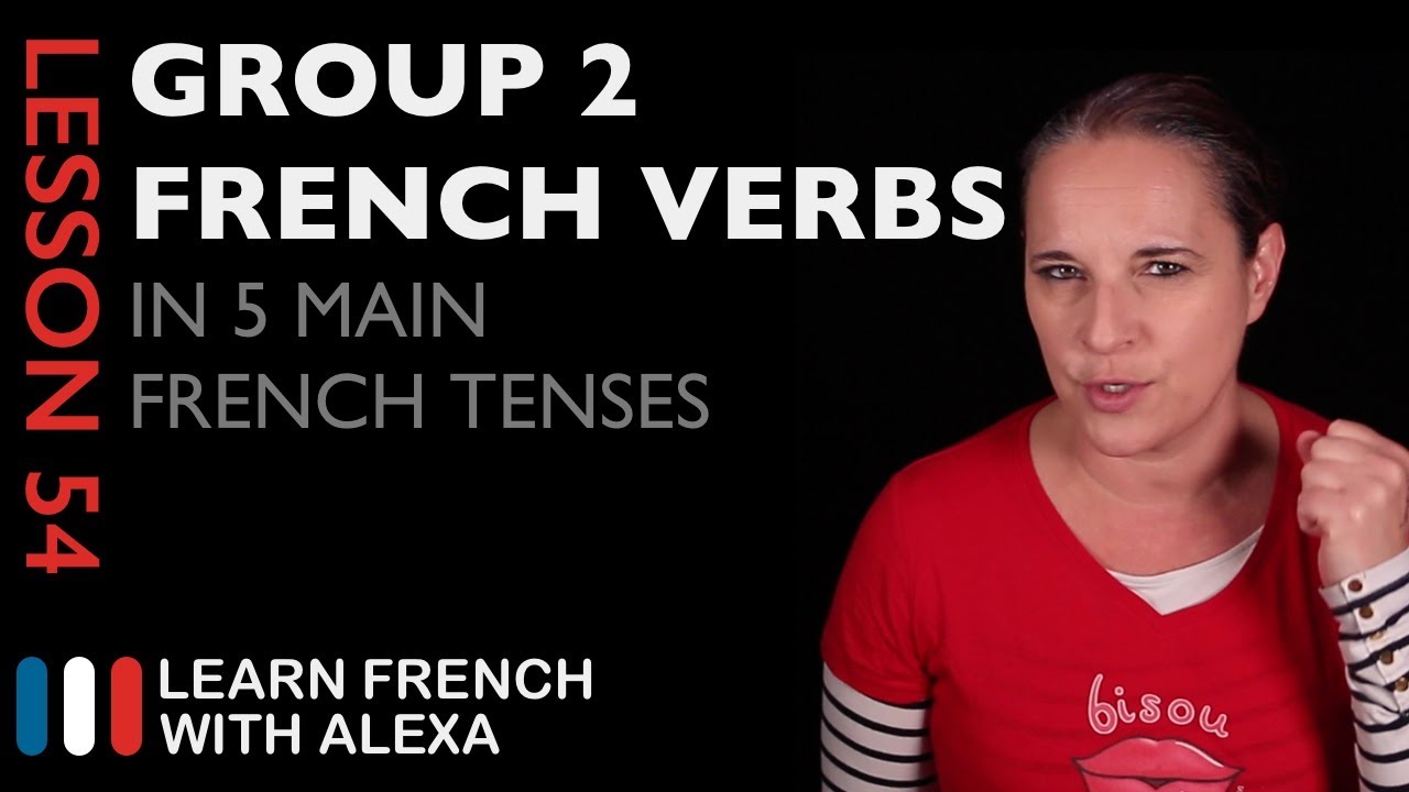 ⁣Comparing Group 2 French Verbs in 5 Main French Tenses