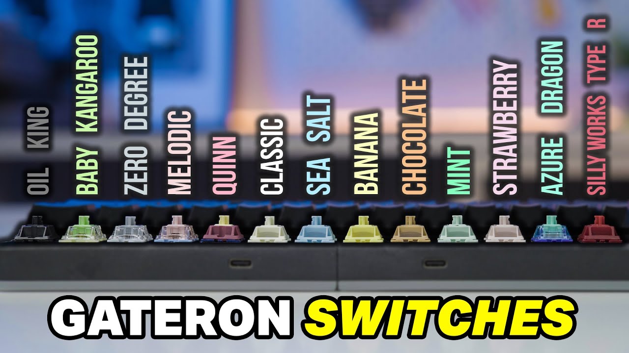 We tried the most popular Gateron Switches (with ASMR sound tests) 🔉