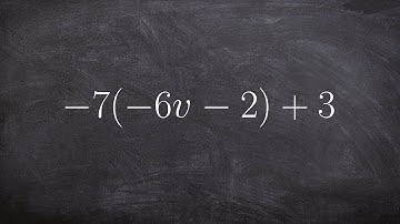 learn how to simplify an expression by using the distributive property