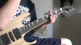 Video thumbnail of "Necrophagist - Diminished To B (guitar cover)"