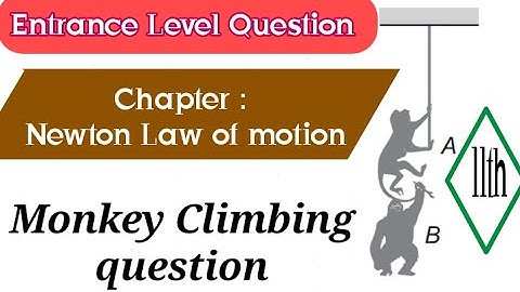 Class -11th || Numerical series || Newton Law of motion|| MONKEY CLIMBING PROBLEM||