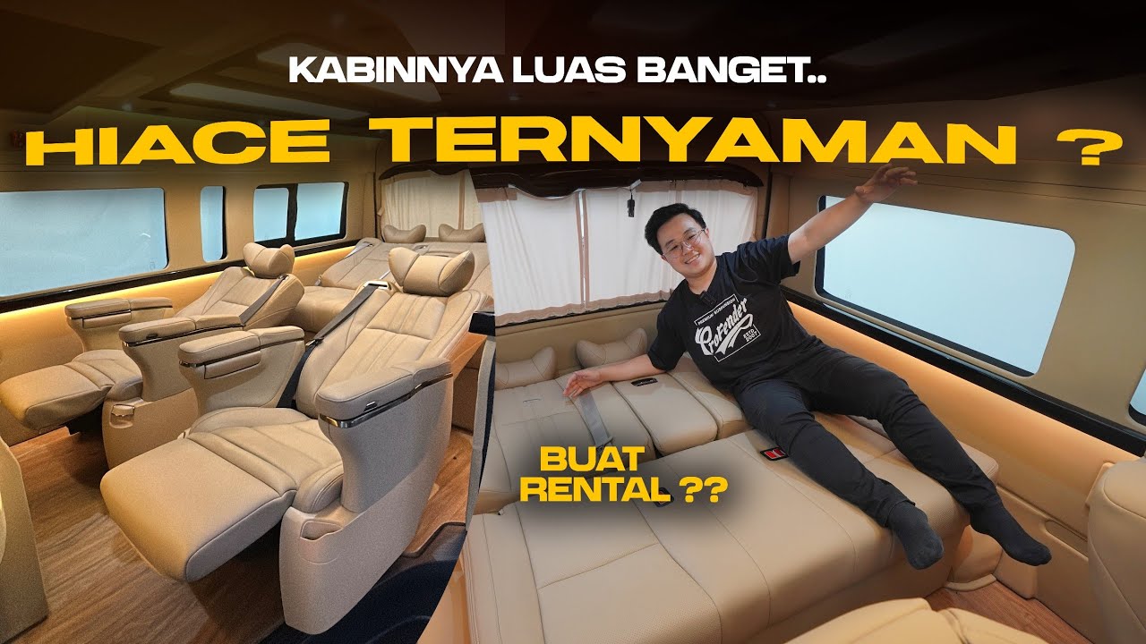 MODIF HIACE  LUXURY - SUPER LEGA & SUPER PRIVASI !! APA AJA MODIFNYA?? 