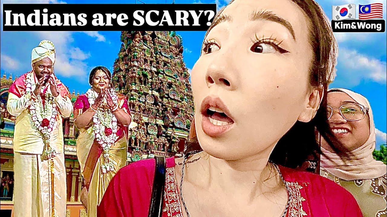 Koreans FIRST TIME at Malaysian Indian Wedding in Temple! (Sub) #cultureshock #malaysia