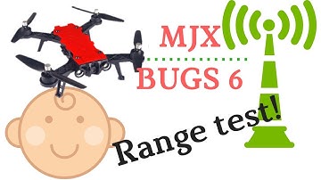 MJX Bugs 6 Range test (and crash) - it beats the Bugs 3 BIG TIME!