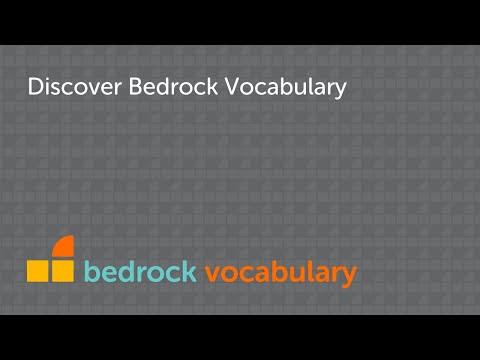 Introduction to Bedrock Vocabulary