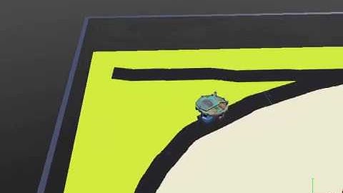 Robot line-follower state machine on Webots