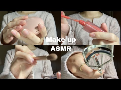 【ASMR】【初投稿】5分でメイクをする / Makeup ASMR in 5minutes