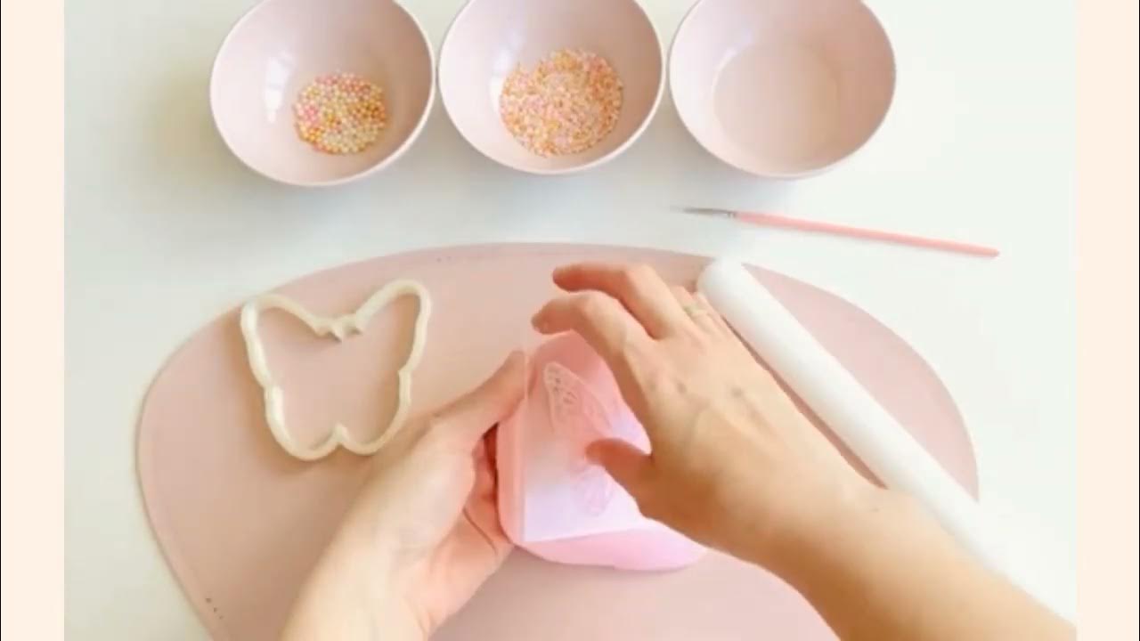 How to use Fondant Debosser(embosser)stamp on cookie decoration YouTube
