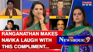 Anand Ranganathan & Navika Kumar Share Laughs On Debate Show | Why Navika's Saree Grabbed Attention?