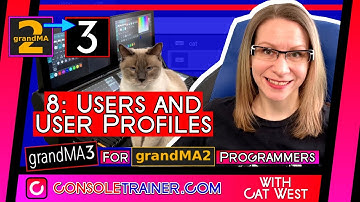 8: Users + User Profiles | grandMA3 for grandMA2 Programmers | consoletrainer tutorial