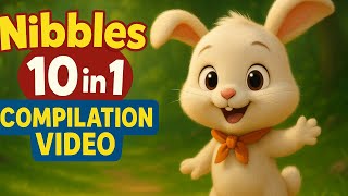 10 in 1 Learning with Nibbles | Kids Songs Compilation | Phonics, Counting, Colors & More!