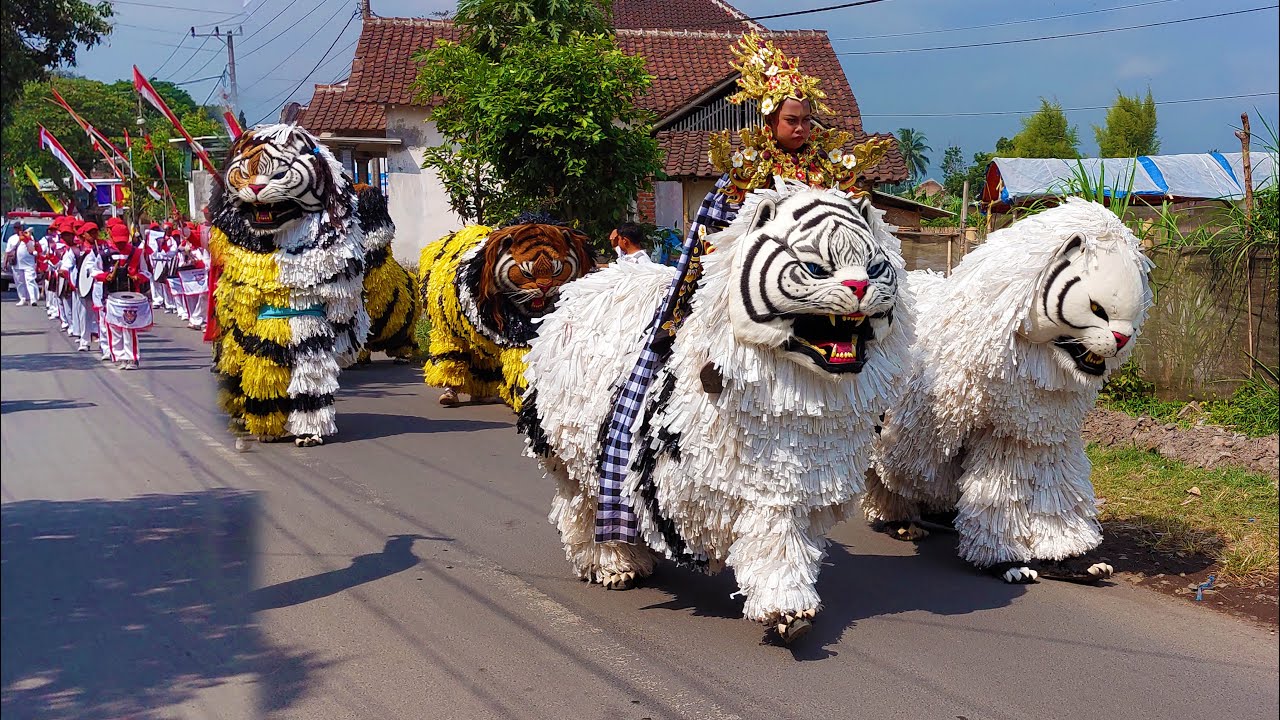 KIRAB CAN MACANAN SINGO MANGGALA DAN DRUMBAND MAONG REMAS DI TAMANAN BONDOWOSO PART 1