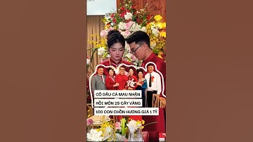 Cô Dâu Cà Mau Nhận 25 cây vàng 100 con chồn Hương 1 Tỷ#tintuc #video #viral #shorts #love #new