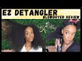 EZ DETANGLER BLOWDRYER REVIEW: How to Blowout Natural Hair NO HEAT DAMAGE | Kia Rene