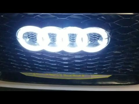 jetstyle"blacked-out/illuminated"-audi-symbol-(audi-a6-c7-3.0)unbox/install