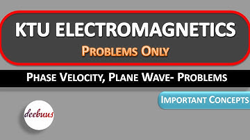 KTU Electromagnetics BTech, S4 EEE, S6 ECE , S5 AET, EMT, Problems, Phase Velocity, loss tangent