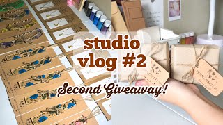 Studio Vlog #2 | Packing Orders For My Resin Craft Shop | Second Giveaway