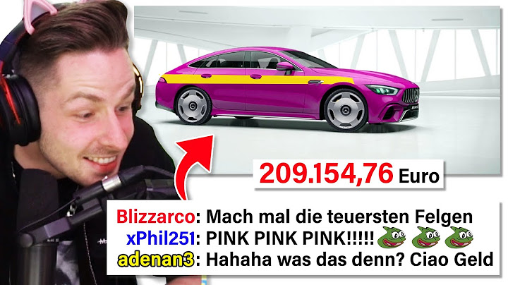 TWITCH CHAT konfiguriert meinen neuen 209.000€ AMG Mercdes (GT63 s)