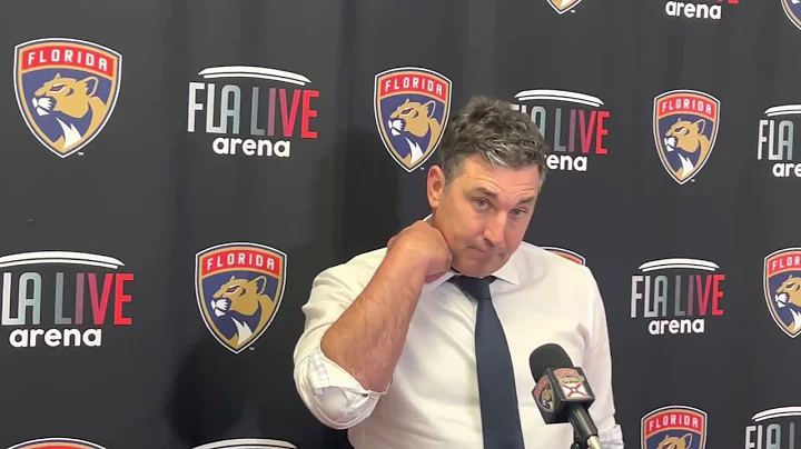 Andrew Brunette, Postgame: Florida Panthers 3, Ana...