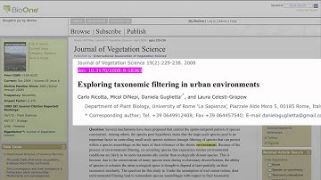BioOne Complete - Advanced Search Tutorial - English Audio