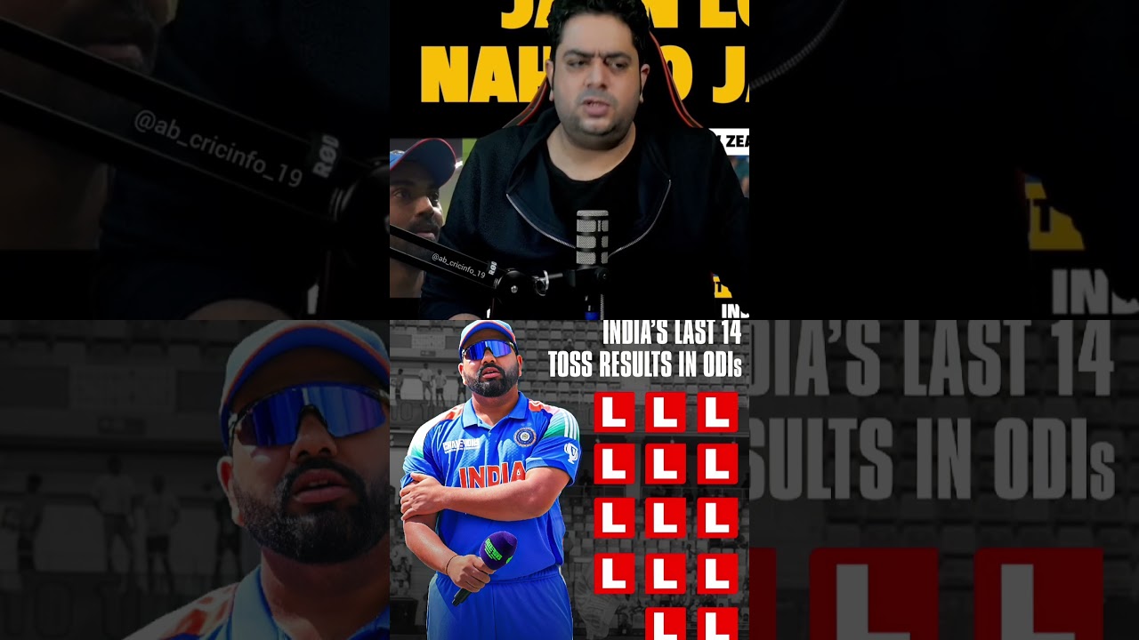 INDIA'S LAST 14 TOSS LOST IN ODI'S 