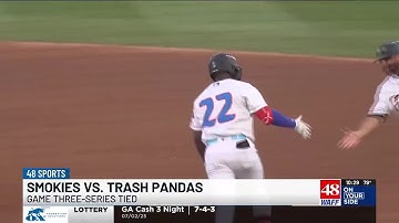 Trash Pandas launch five home-runs in win over Smokies.