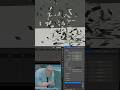 Daily tips and tricks how to make it rain cash and land particle system #blender#tutorial