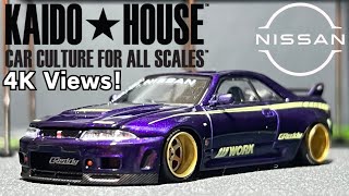 Unboxing Kaido House 2023 Nissan Skyline GTR R33 Kaido Works  Purple