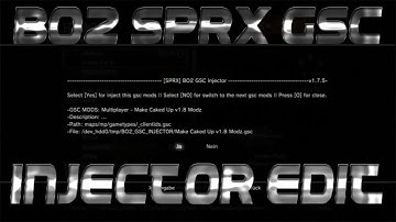NEW BO2 SPRX INJECTOR 23 MOD MENUS AND GAME MODES