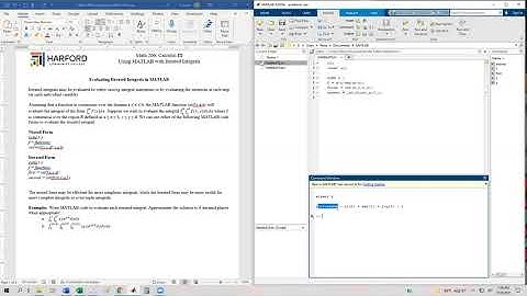 3 1 Iterated Integrals in MATLAB