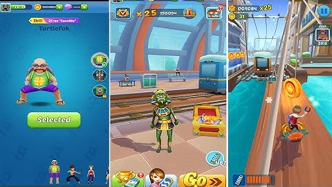 Subway Princess Runner | Turtlefok vs Lucy vs Frank | Kids Game Play Walkthrough | Video#67