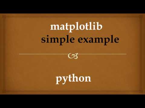 Python: matplotlib simple example