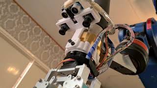 Motoman NX100 grasping demo (machine vision)