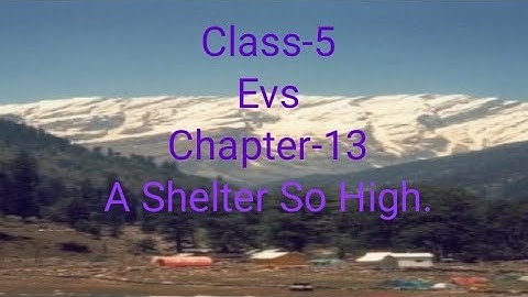 Class-5/EVS/Chapter-13/A Shelter So High/Part-1.