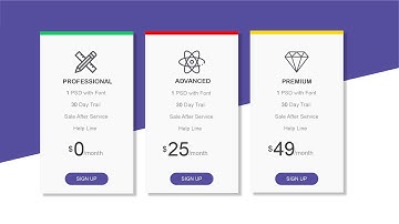 Responsive Price Card Design With HTML & CSS