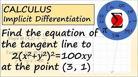 Calculus - Implicit Differentiation and the Chain Rule
