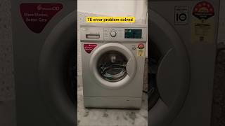 lg front load washing machine TE error code problem solved #washingmachine #te #error #tecnician #yt