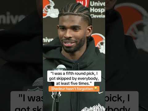 Shedeur making jokes 😂