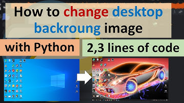 How to change desktop background image with Python