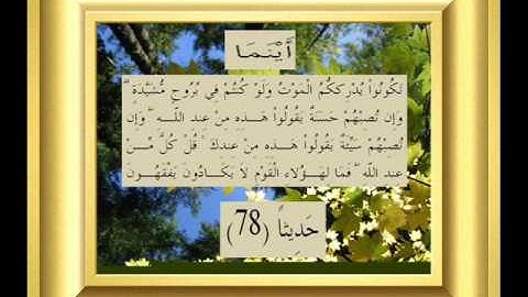 القران الكريم سورة النساء الأية 78.wmv