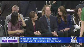 Prince and Princess of Wales make surprise visit to Celtics game
