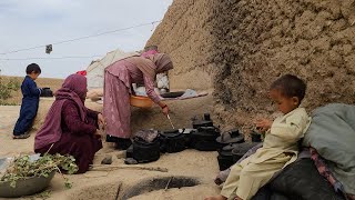 Daily routine village life Afghanistan | Cooking rural style food