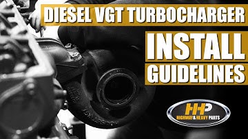 VGT Turbocharger Installation Tips!