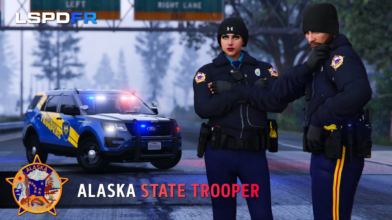 Alaska State Trooper | Highway Traffic Enforcement | GTA5 LSPDFR