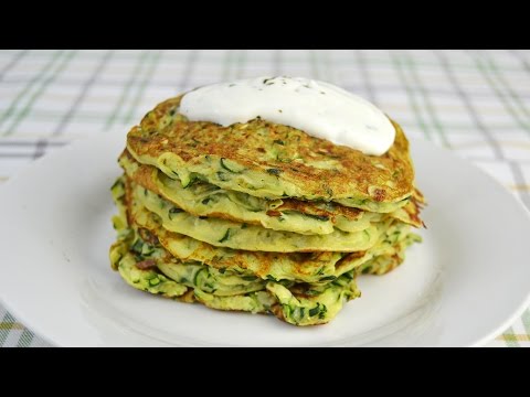 Video: Delicious Zucchini Pancakes With Cheese And Garlic. Step-by-step Recipe With Photo