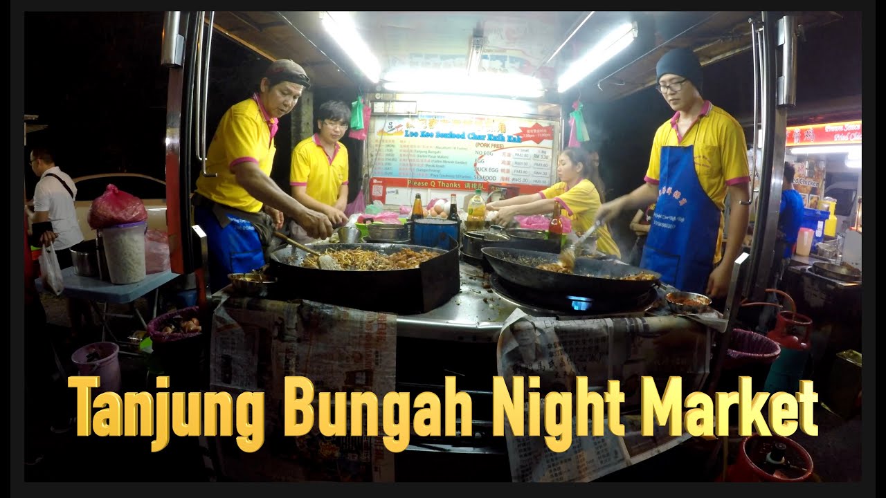 Let's Walk to the Penang Night Market at Tanjung Bungah - YouTube