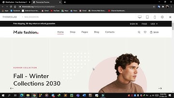 MaleFashion : Free Bootstrap 4 HTML5 eCommerce Website Template