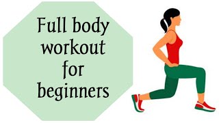 Full body workout for beginners ll No equipment, 10 mins easy workout